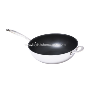 Hot Sale SUS304 Frying Pan with Glass Lid